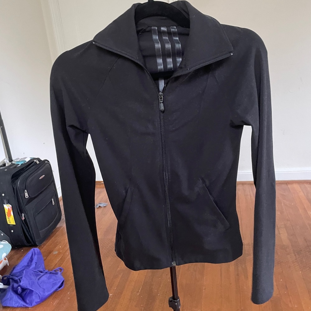 Adidas slim running jacket small